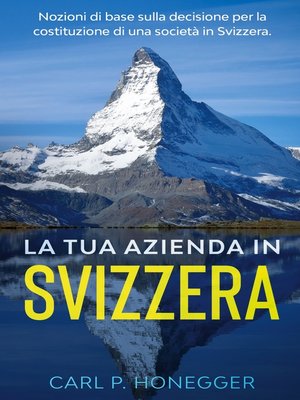cover image of La tua azienda in Svizzera